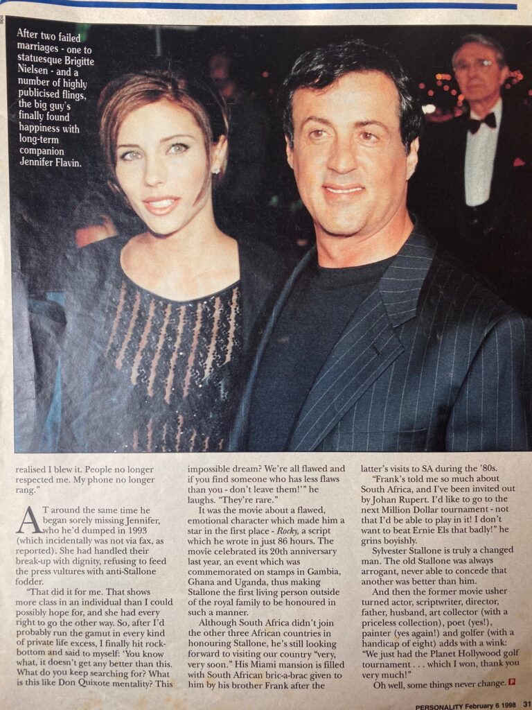 Sylvester Stallone Interview Page 4