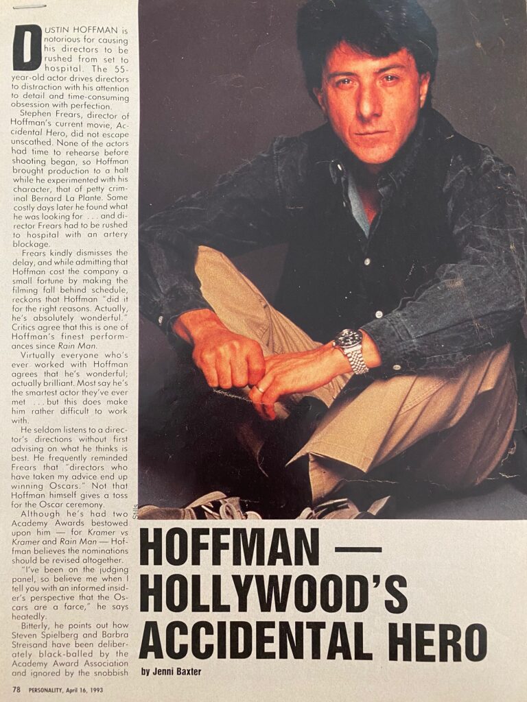 Dustin Hoffman Interview Page 1